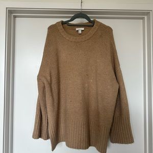 Tan oversized topshop sweater
